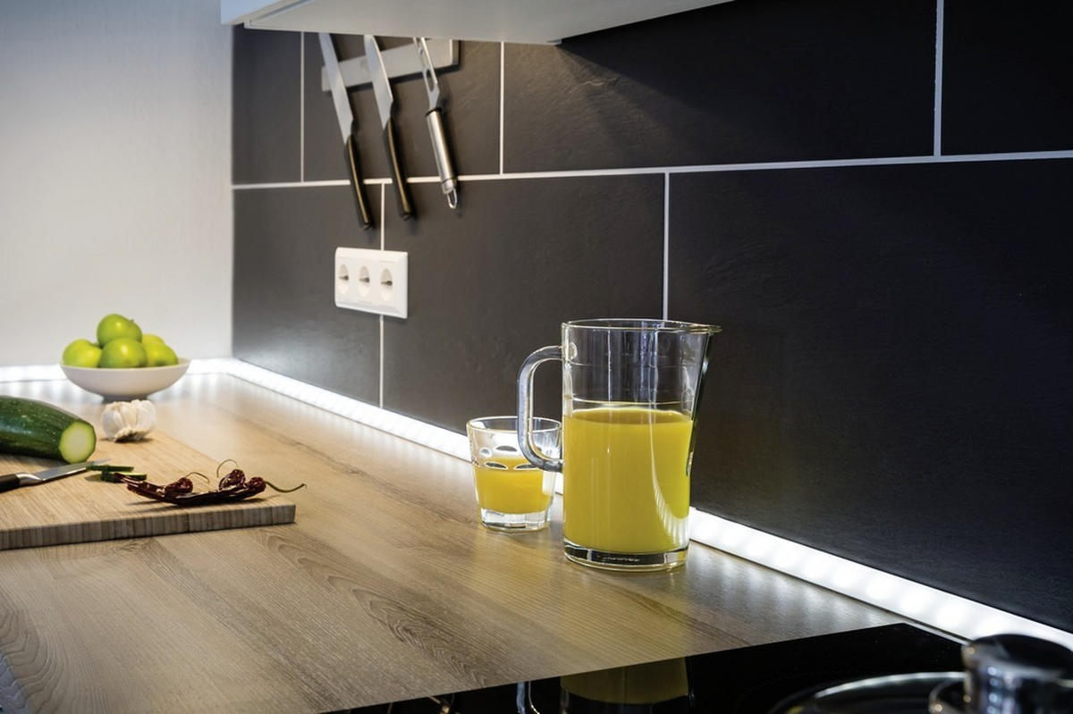 LED-DEKOLEUCHTE Delta Profil   - Alufarben, Basics, Kunststoff/Metall (200/2/2cm) - Paulmann