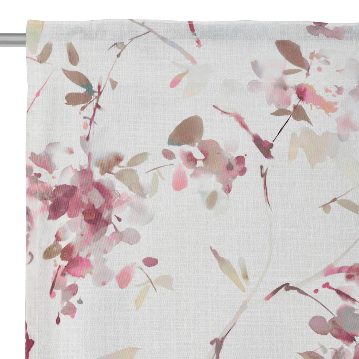 HOTOVÝ ZÁVES, nepriehľadné, 140/245 cm - ružová, Konventionell, textil (140/245cm) - Esposa