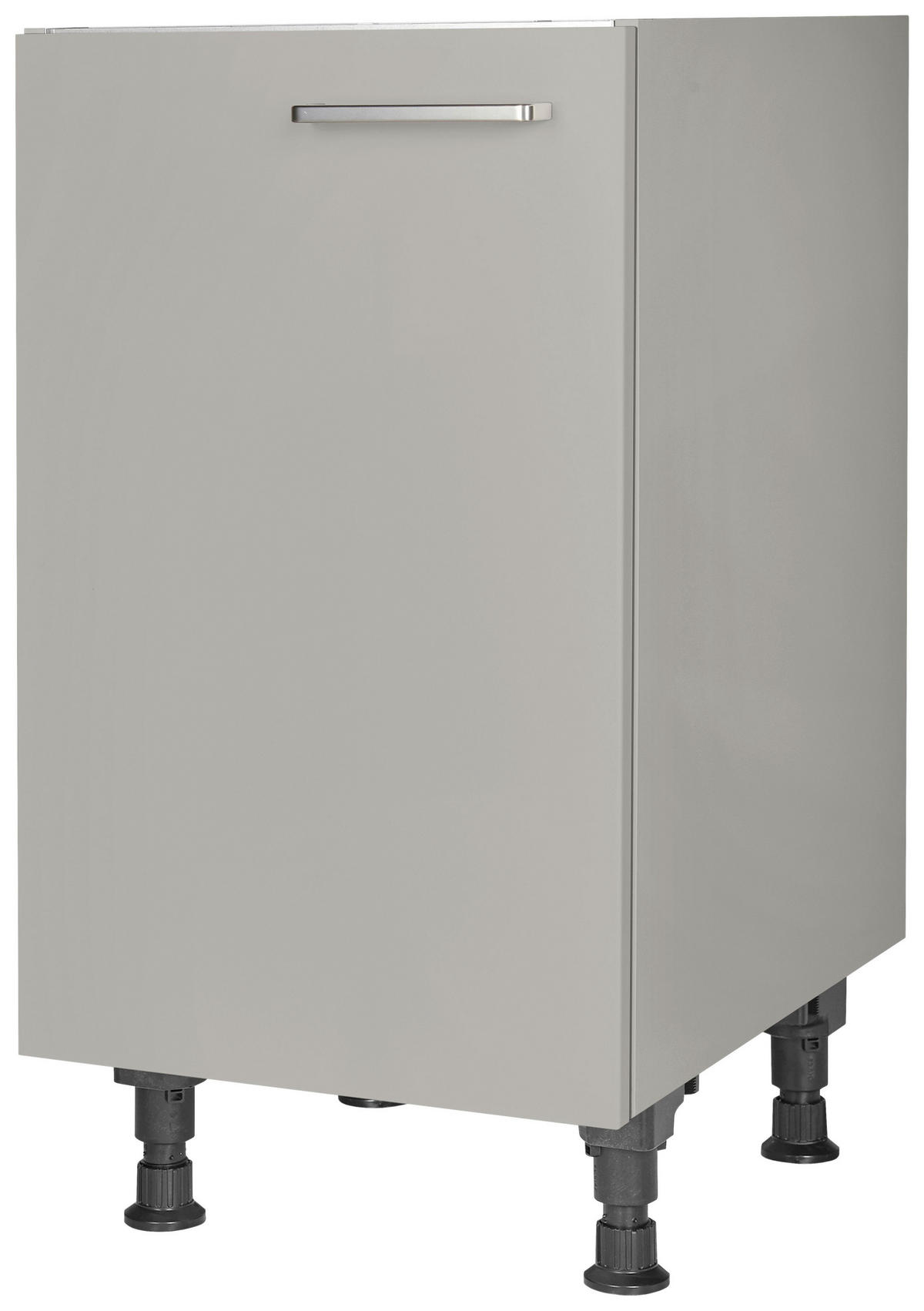 SPÜLENUNTERSCHRANK 45/87/56 cm  in Grau  - Edelstahlfarben/Grau, MODERN, Holzwerkstoff/Metall (45/87/56cm) - Nobilia