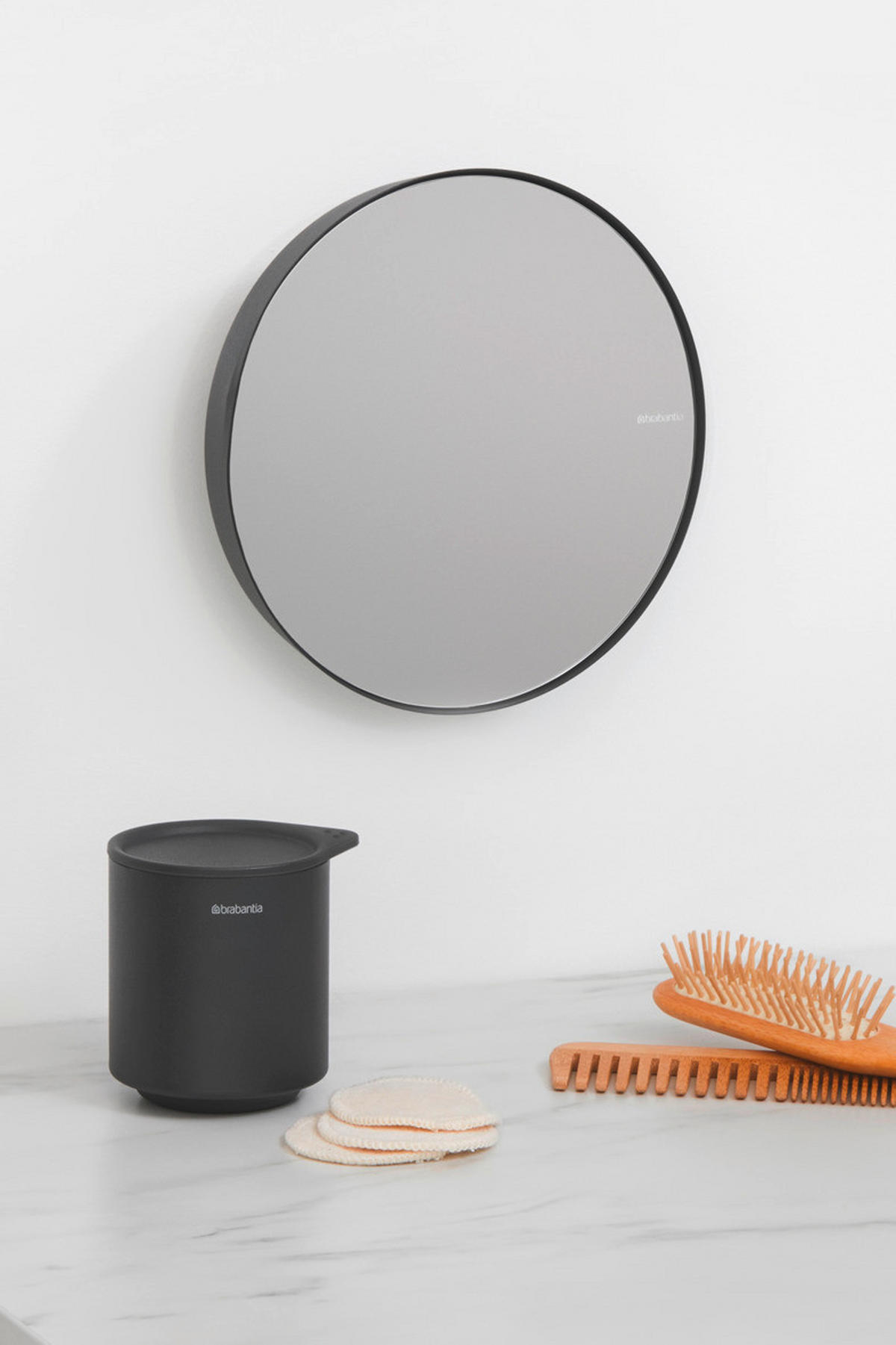 OGLEDALO KOZMETIČKO  siva  metal  MINDSET  - siva, Basics, metal (20.4/20.4/7.8cm) - Brabantia