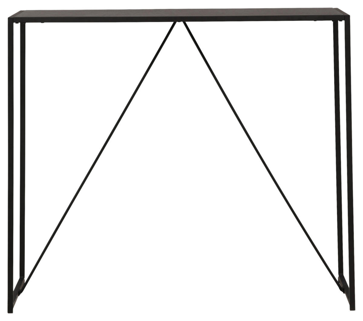 BARBORD i metall, trämaterial  120/60/105 cm  - svart, Design, metall/trämaterial (120/60/105cm) - Livetastic