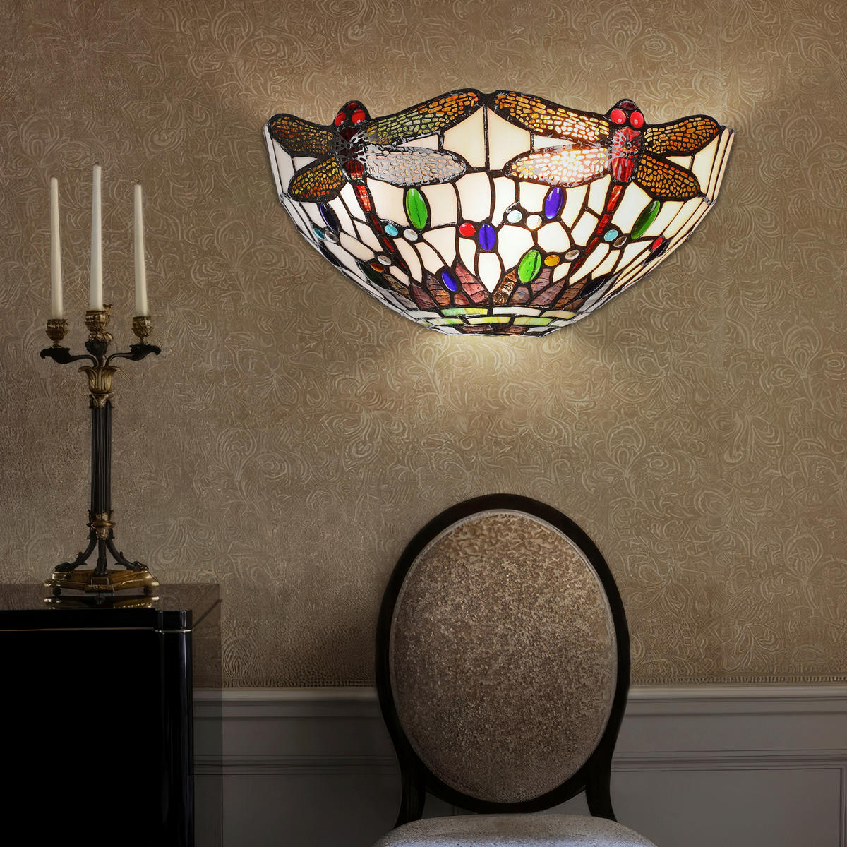 FALILÁMPA - többszínű, Basics, Üveg (15/15/30cm)