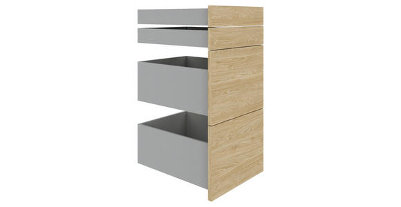 SCHUBLADENSET 45,3/83/46,8 cm - Eichefarben, KONVENTIONELL, Holzwerkstoff (45,3/83/46,8cm) - Hom`in