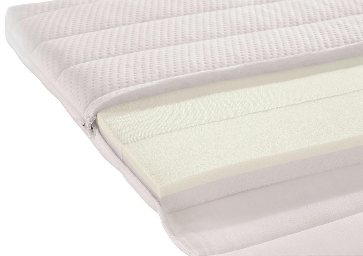 TOPPER 90/200 cm Höhe ca. 8 cm  - Weiss, Konventionell, Textil (90/200cm) - RUF Betten