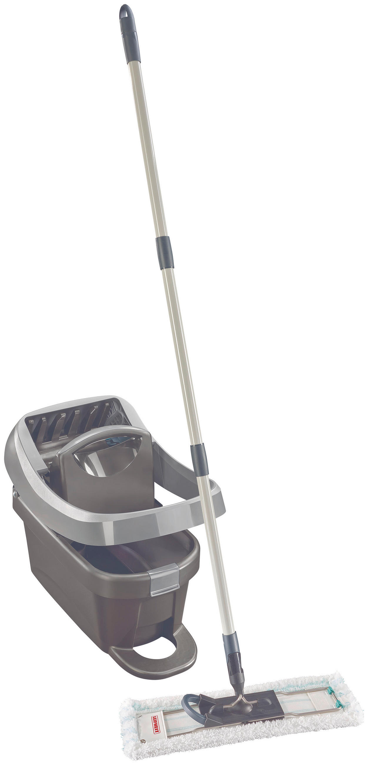 BODENREINIGUNGSSET - Schwarz/Grau, Design (31cm) - Leifheit