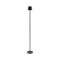 AKKU-STEHLEUCHTE 16/16/125 cm    - Schwarz, Design, Kunststoff/Metall (16/16/125cm)