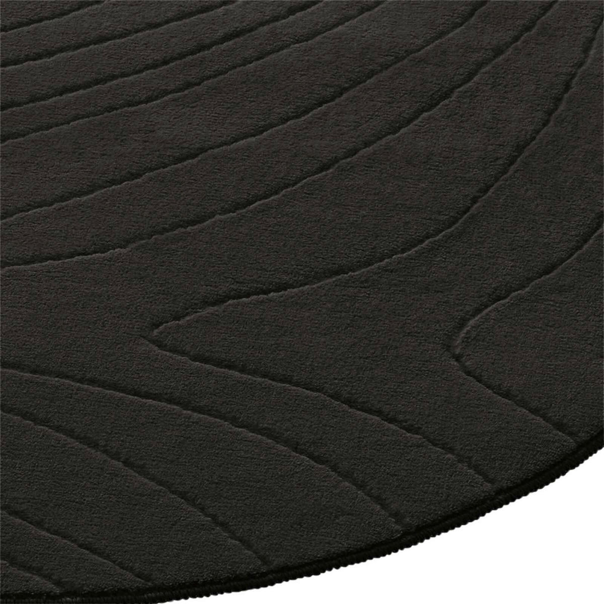 WEBTEPPICH 120 cm Stilo Anthrazit rund  - Anthrazit, Basics, Textil (120cm) - Novel