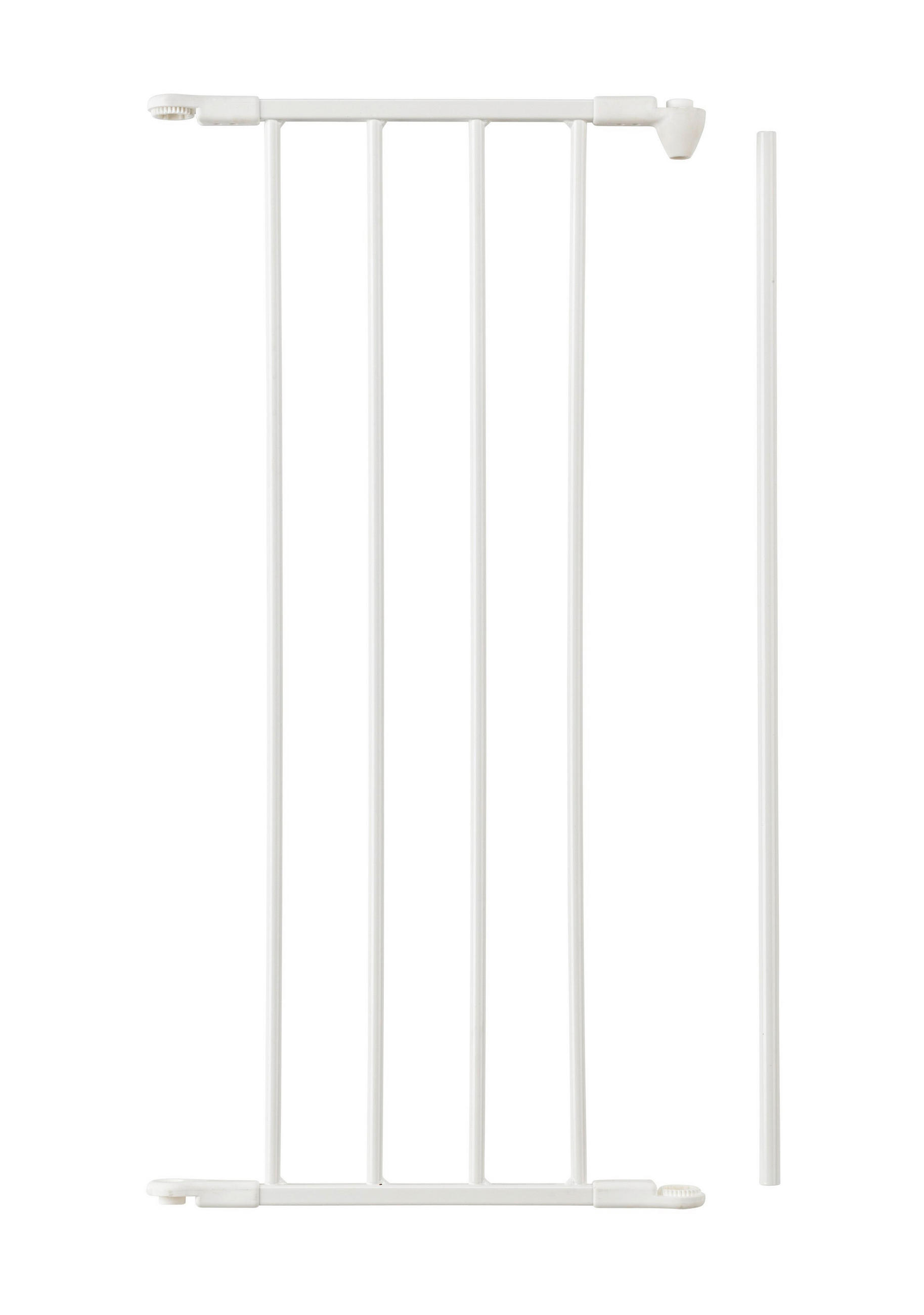 SCHUTZGITTERVERLÄNGERUNG 33/71 cm  - Weiß, Basics, Metall (33/71cm) - Baby Dan