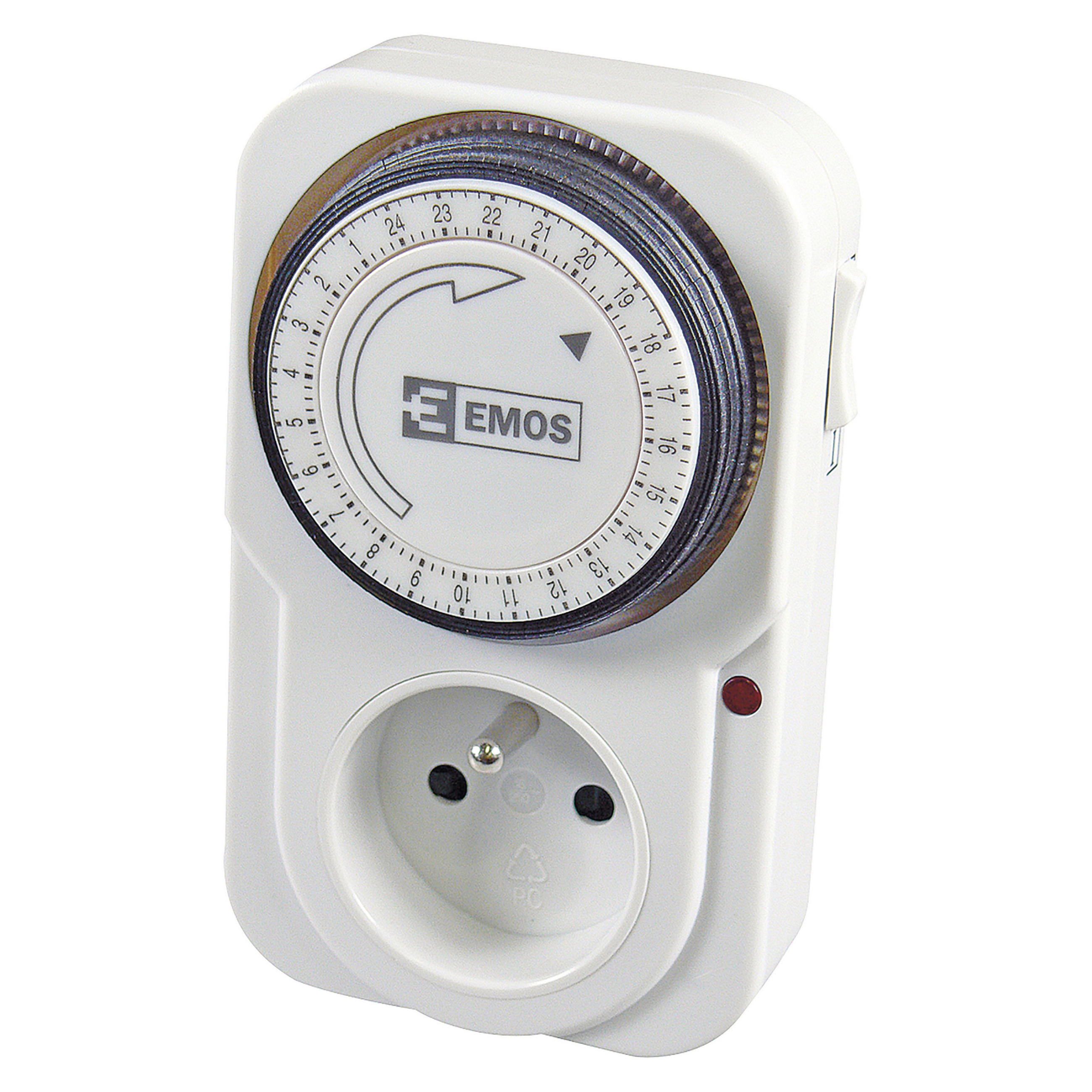 ČASOVÝ SPÍNAČ - biela, Basics (9.5/19/9cm)