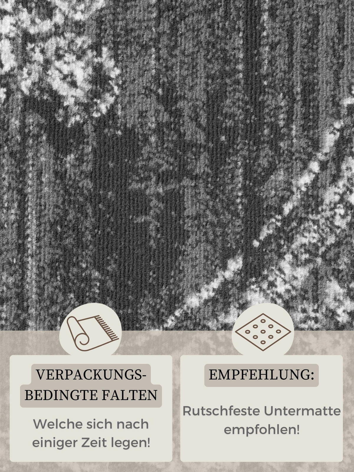 FLACHWEBETEPPICH 120 cm Gloria Grau  - Grau, Design, Kunststoff/Textil (120cm)