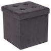 SITZBOX in Textil, Holzwerkstoff Anthrazit  - Anthrazit, Modern, Holzwerkstoff/Textil (38/38/38cm) - Carryhome