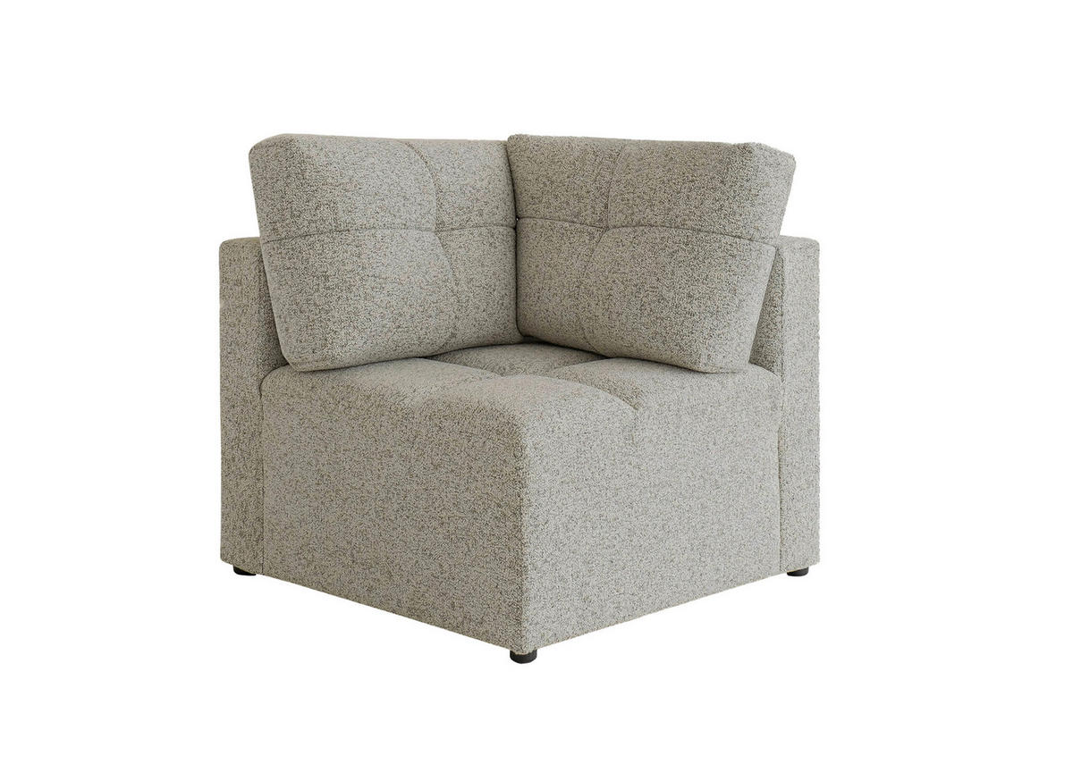 SOFAELEMENT Grau  - Schwarz/Grau, Design, Kunststoff/Textil (91/94/91cm) - MID.YOU