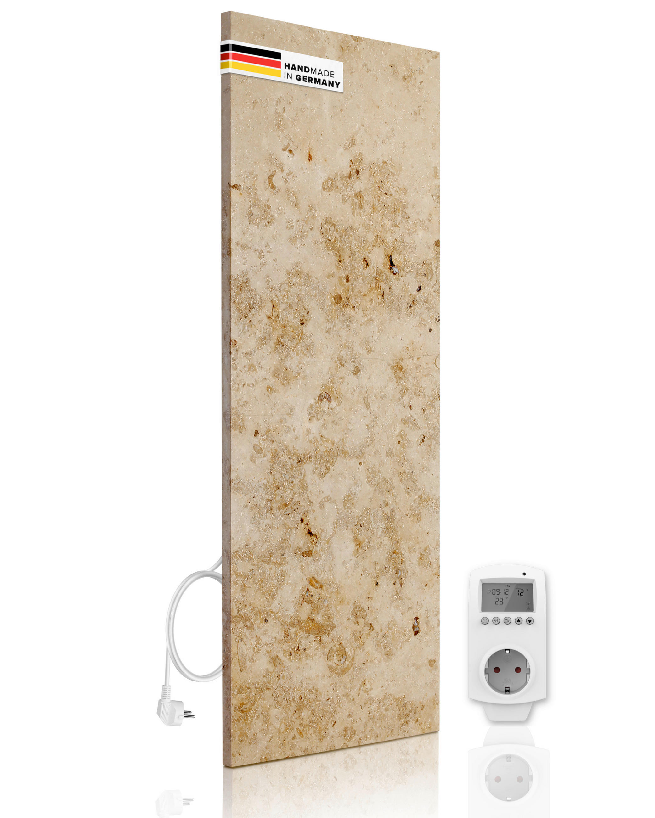 INFRAROT-HEIZPANEEL 800 W W  - Sandfarben, Basics, Stein (100/40/2cm) - MID.YOU