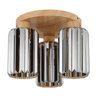 TAKLAMPA RUN 35/25 cm  - brun/grå, Trend, metall/glas (35/25cm) - Globo