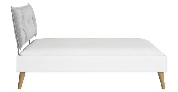 BETT 120/200 cm  in Weiß  - Wildeiche/Weiß, Design, Holz/Holzwerkstoff (120/200cm) - Carryhome