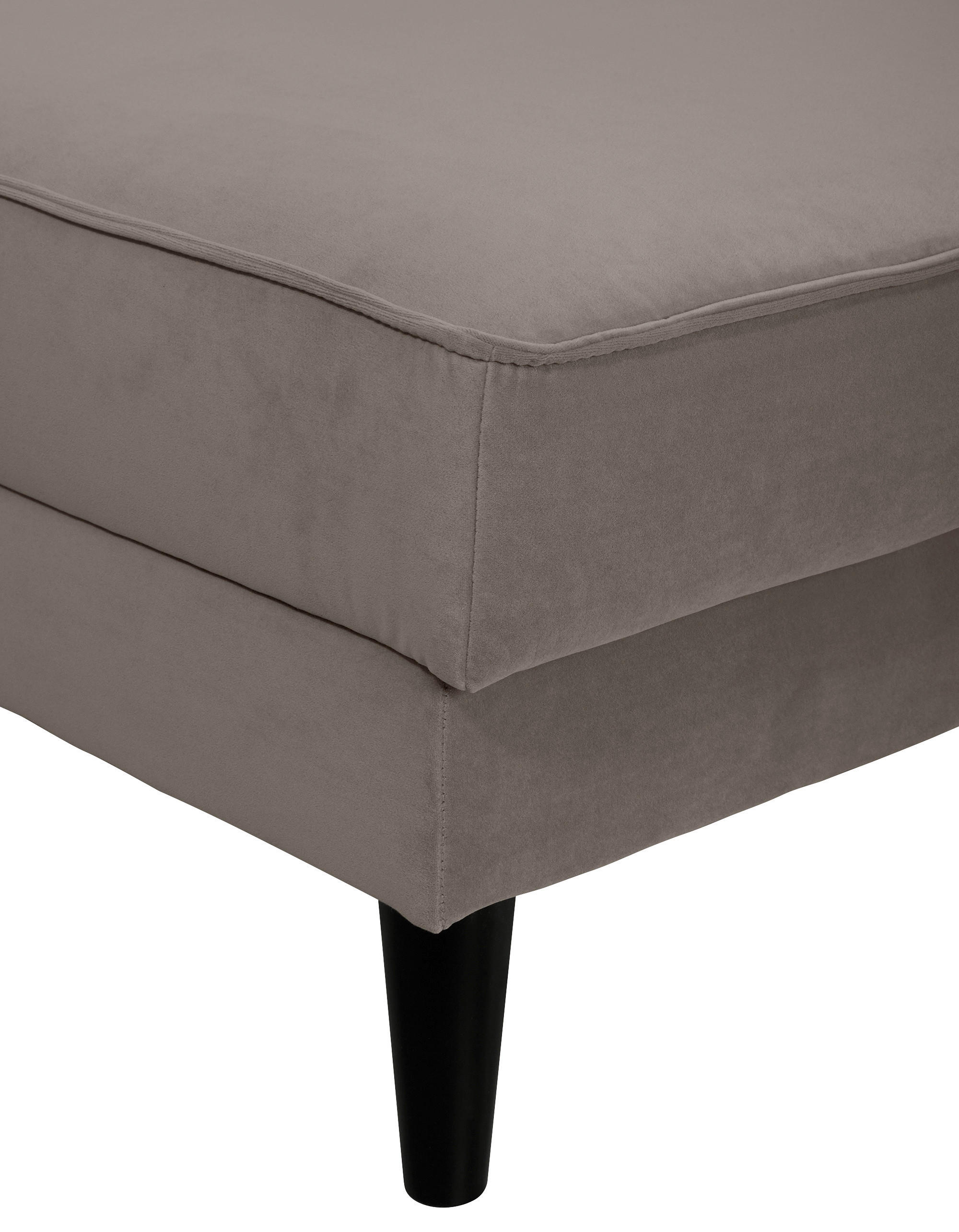 Thumbnail - Trendmanufaktur Ecksofa Lumber Jack, Taupe, Textil, Wenge, 5-Sitzer, Ottomane links, L-Form, 308x167 cm, seitenverkehrt ...