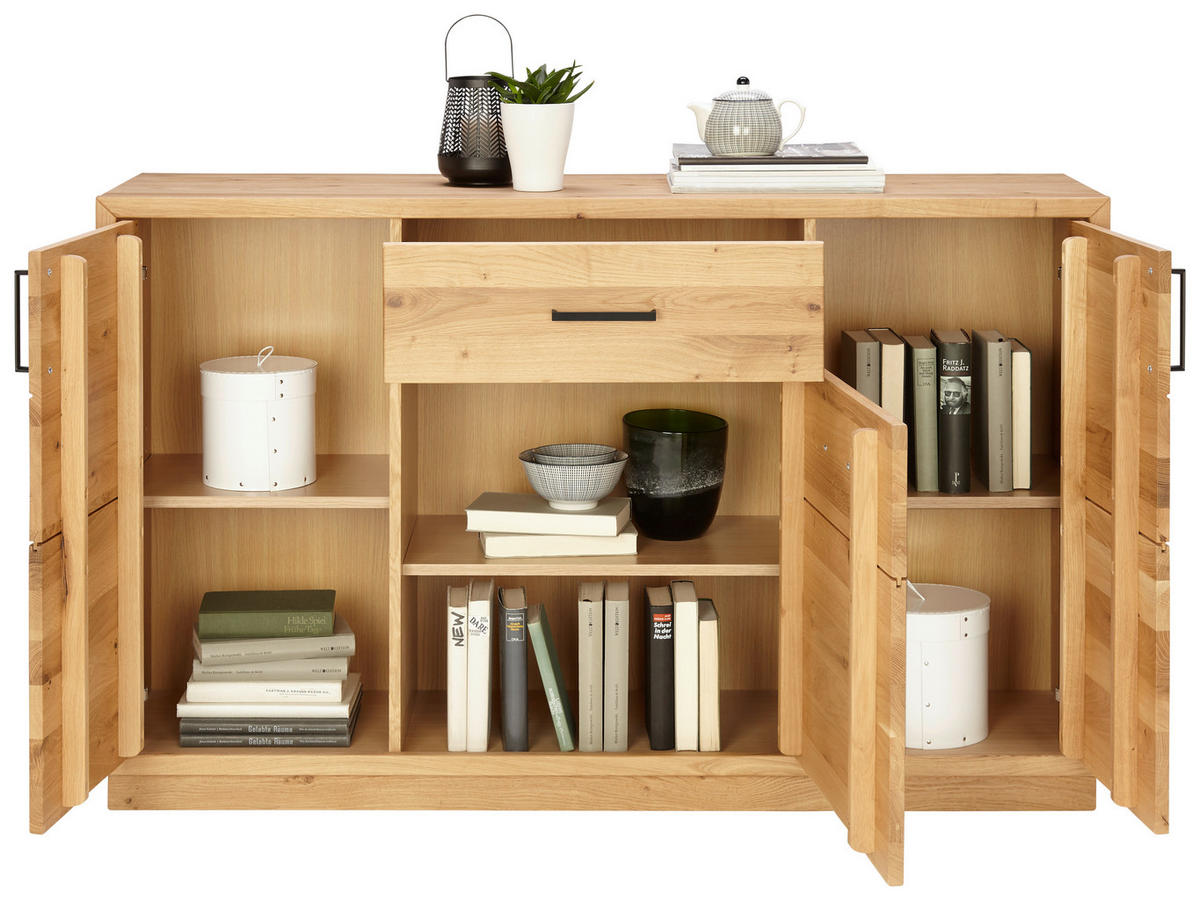 SIDEBOARD 140/88/40 cm  - Wildeiche/Eichefarben, Natur, Holz/Holzwerkstoff (140/88/40cm) - Linea Natura