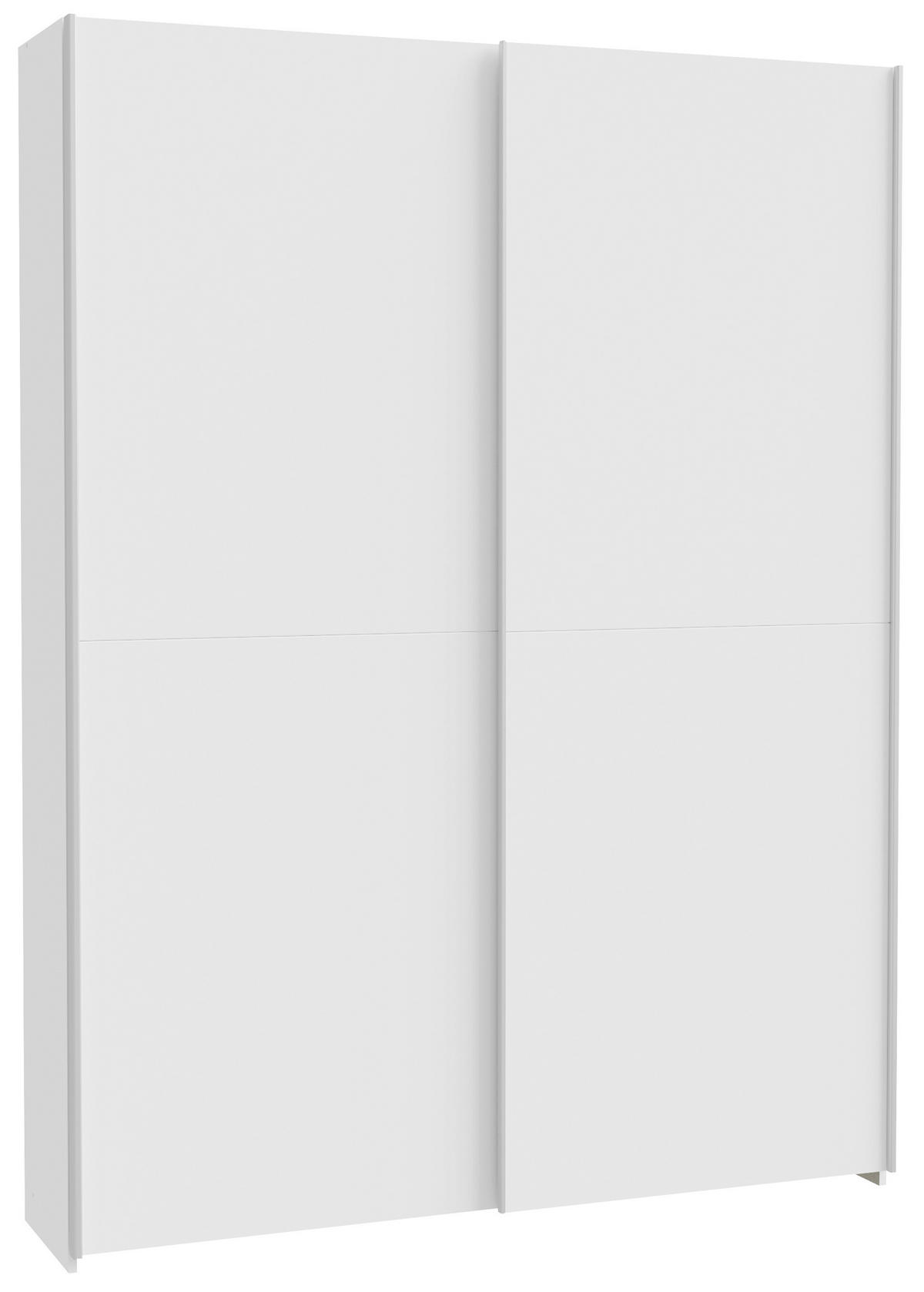 VEČNAMENSKA OMARA, bela - siva/bela, Basics, kovina/umetna masa (150,1/210/39,1cm) - Carryhome