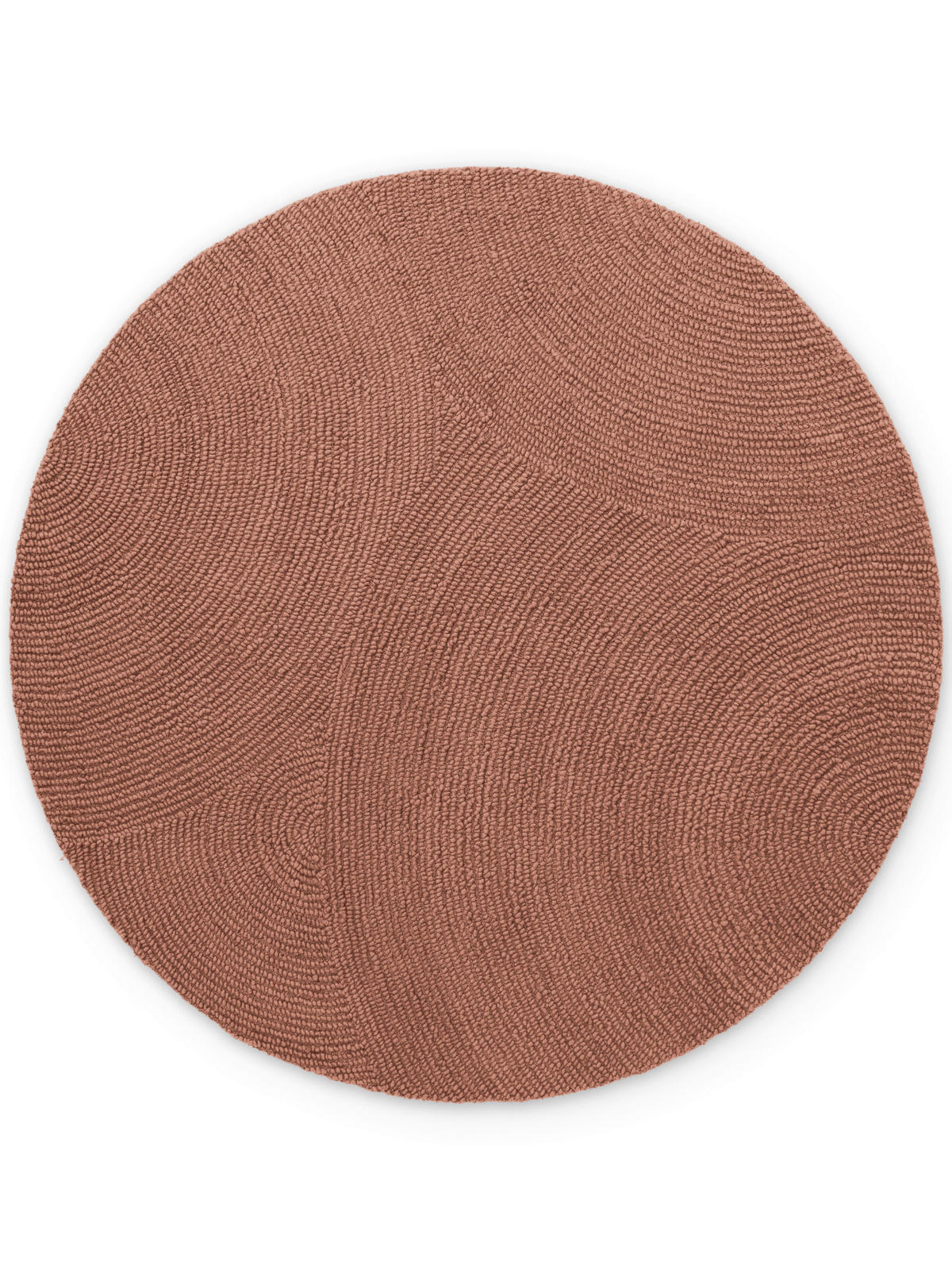 WOLLTEPPICH 200 cm Calmio Altrosa rund  - Altrosa, Basics, Textil (200cm) - Hanse Home