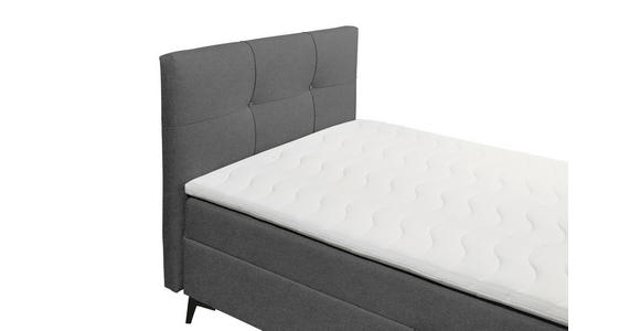 BOXBETT 120/200 cm  in Dunkelgrau  - Dunkelgrau, Basics, Holzwerkstoff/Textil (120/200cm) - Xora