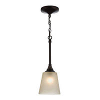 VISEČA SVETILKA  Elstead Arbor Creek      16.5/58.4 cm      E27 - barve brona, Konvencionalno, kovina/steklo (16.5/58.4cm) - Elstead Lighting