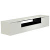LOWBOARD  in 210/41/45 cm  - Weiss/Alufarben, Design, Glas/Holzwerkstoff (210/41/45cm) - Moderano