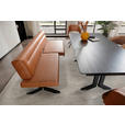 SITZBANK 220/87/70-86 cm  in Schwarz, Cognac  - Cognac/Schwarz, KONVENTIONELL, Textil/Metall (220/87/70-86cm) - Moderano