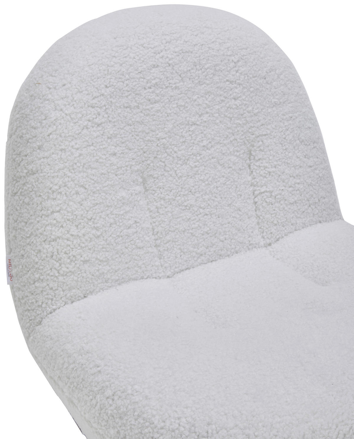 SESSEL Bouclé Weiß    - Schwarz/Weiß, MODERN, Textil/Metall (74/67/93cm) - MID.YOU