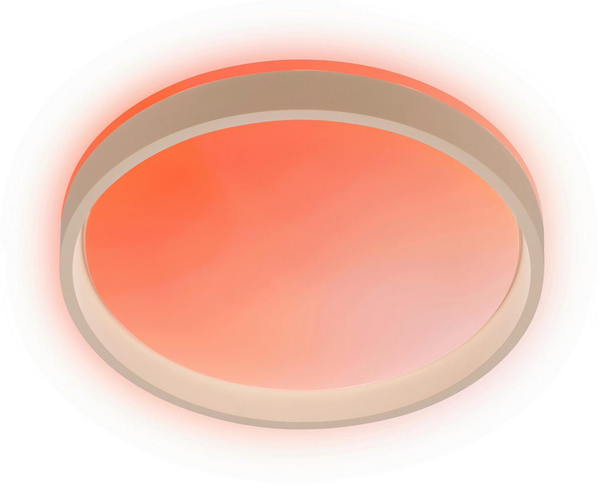 LED-DECKENLEUCHTE Aurie Glow 39/8 cm   - Beige, KONVENTIONELL, Kunststoff (39/8cm) - Briloner