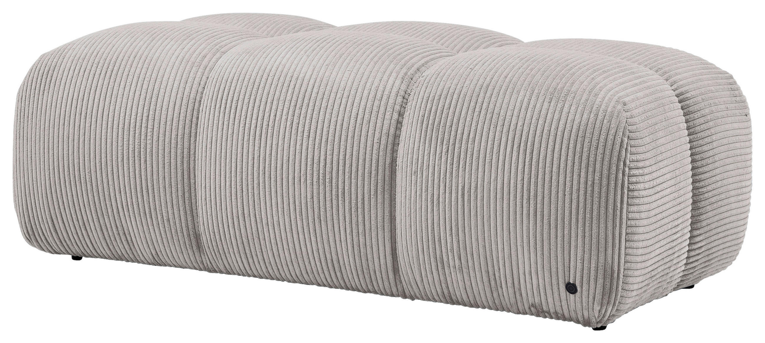 HOCKER Cord Grau  - Schwarz/Grau, KONVENTIONELL, Kunststoff/Textil (105/43/90cm) - Tom Tailor