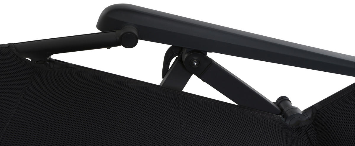 GARTEN-RELAXSESSEL 69/124/84 cm  - Anthrazit, KONVENTIONELL, Textil/Metall (69/124/84cm) - Siena Garden