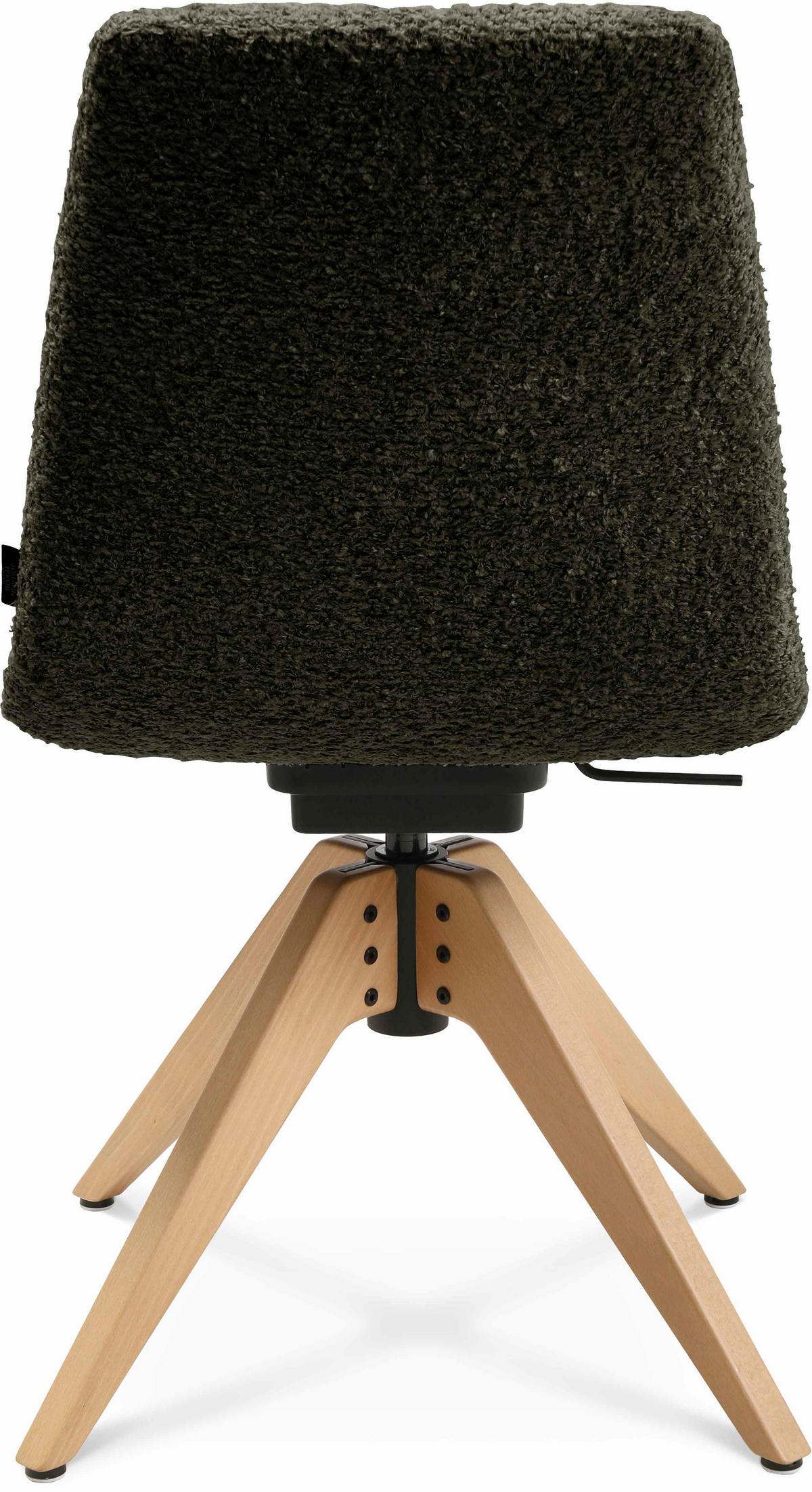 STUHL  in Webstoff  - Dunkelgrün/Eichefarben, Design, Holz/Textil (46/82,5-85,25/55cm) - Johann Jakob