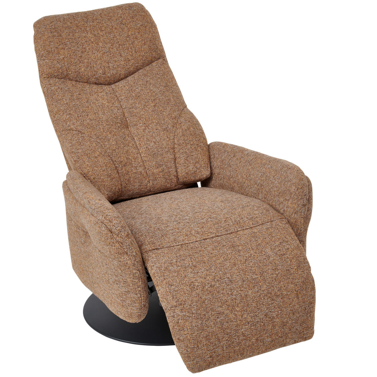 RELAXSESSEL in Textil Karamell  - Anthrazit/Karamell, Design, Textil/Metall (77/110/89cm) - Himolla