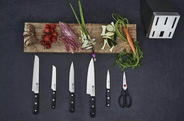 KNIVBLOCK 7 delar  - Basics, metall - Zwilling