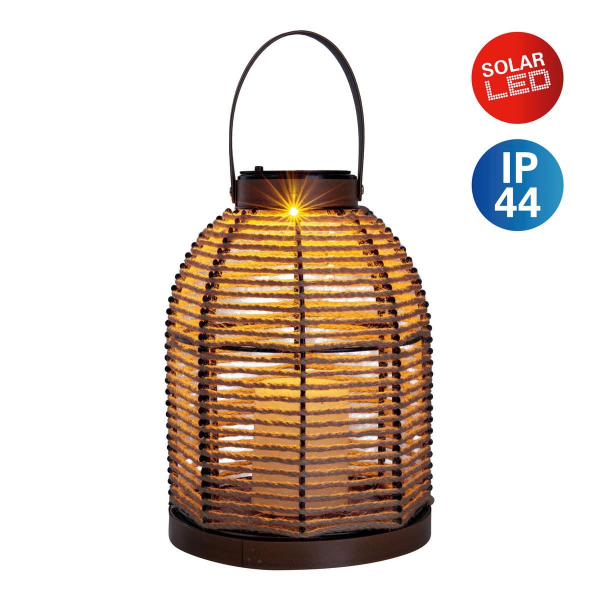 SOLARLEUCHTE 21/21/29 cm   - Naturfarben, Natur, Kunststoff/Metall (21/21/29cm) - Näve