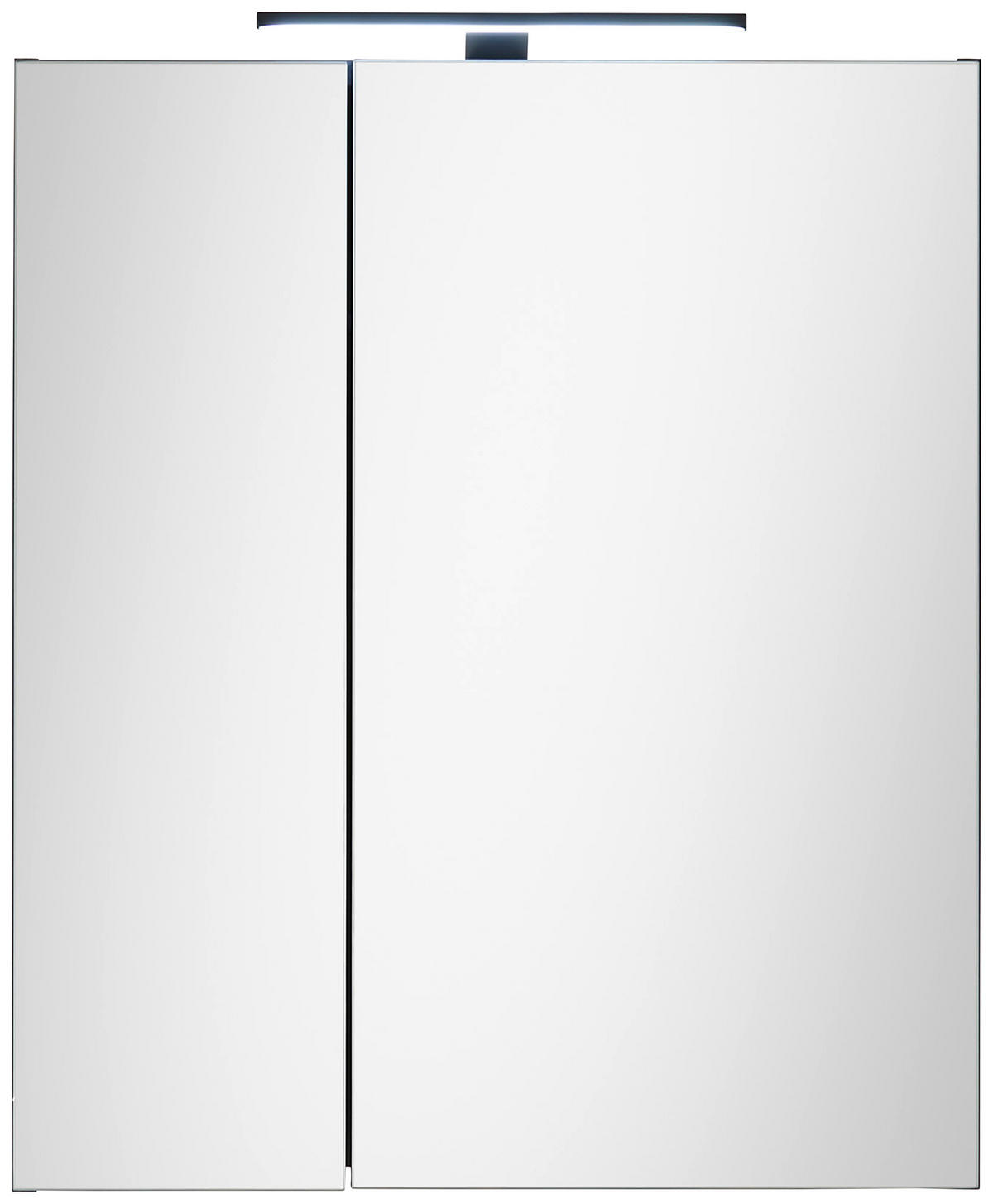 SPIEGELSCHRANK 60/70/23 cm  - Kaschmir/Schwarz, Basics, Glas/Holzwerkstoff (60/70/23cm) - MID.YOU