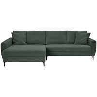 HÖRNSOFFA i manchester skogsgrön  - skogsgrön/svart, Design, metall/textil (174/283cm) - Livetastic