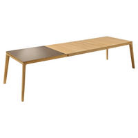 ESSTISCH in Holz, Glas 160(260)/100/75 cm  - Taupe/Eichefarben, Design, Glas/Holz (160(260)/100/75cm) - TEAM 7