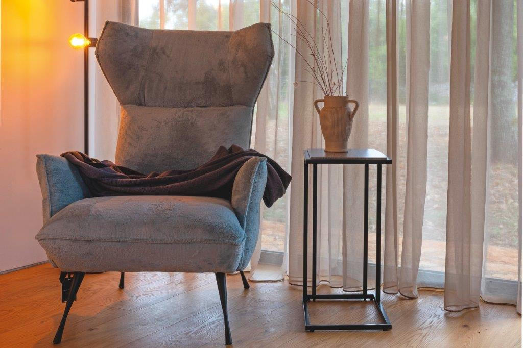NASLONJAČ tekstil  bež   - bež/crna, Konvencionalno, tekstil/metal (83/110/92cm) - Carryhome