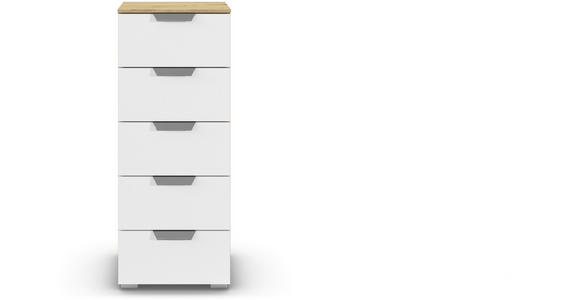 KOMMODE  in 40/100/42 cm  - Chromfarben/Weiß, Design, Holzwerkstoff/Metall (40/100/42cm) - Carryhome