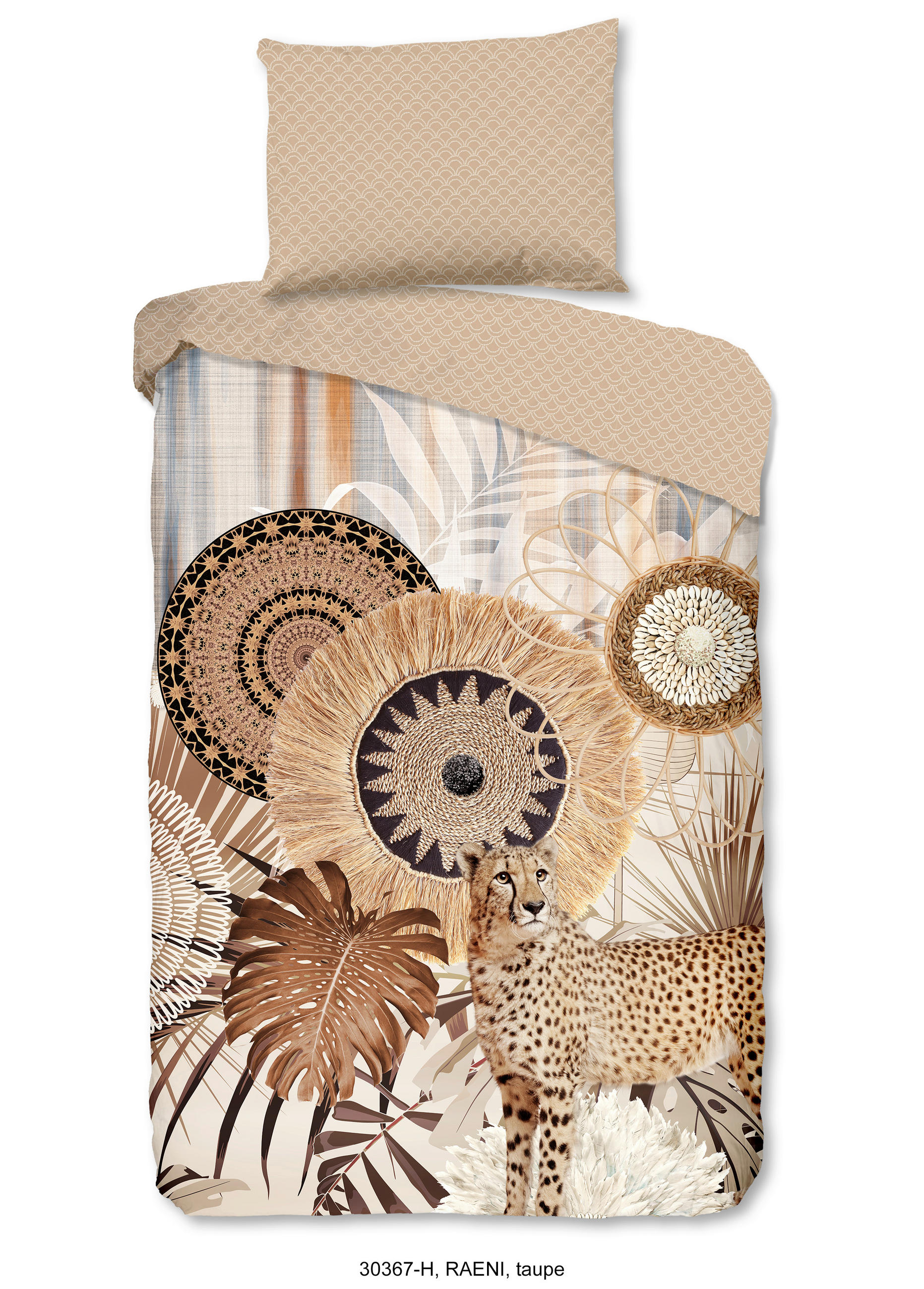 BETTWÄSCHE HIP Satin 140/200 cm  - Sandfarben/Beige, KONVENTIONELL, Textil (140/200cm)