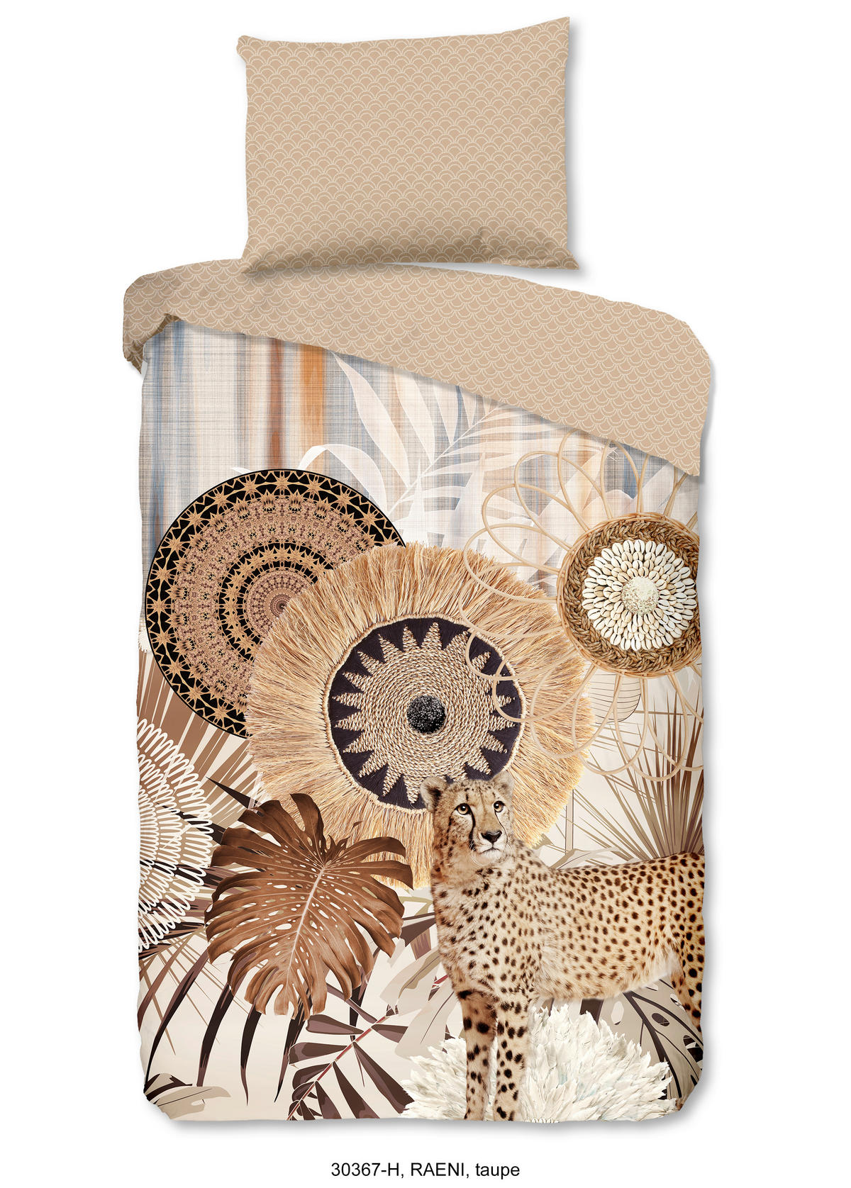 BETTWÄSCHE HIP Satin 140/200 cm  - Sandfarben/Beige, KONVENTIONELL, Textil (140/200cm)