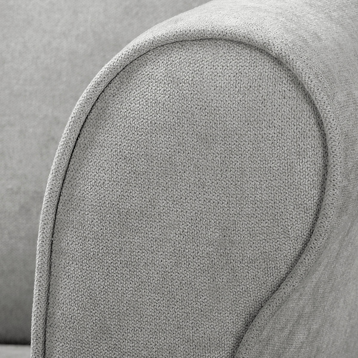 OHRENSESSEL Scandi Mikrofaser Grau  - Naturfarben/Grau, Design, Holz/Textil (87/105/90cm) - Livetastic