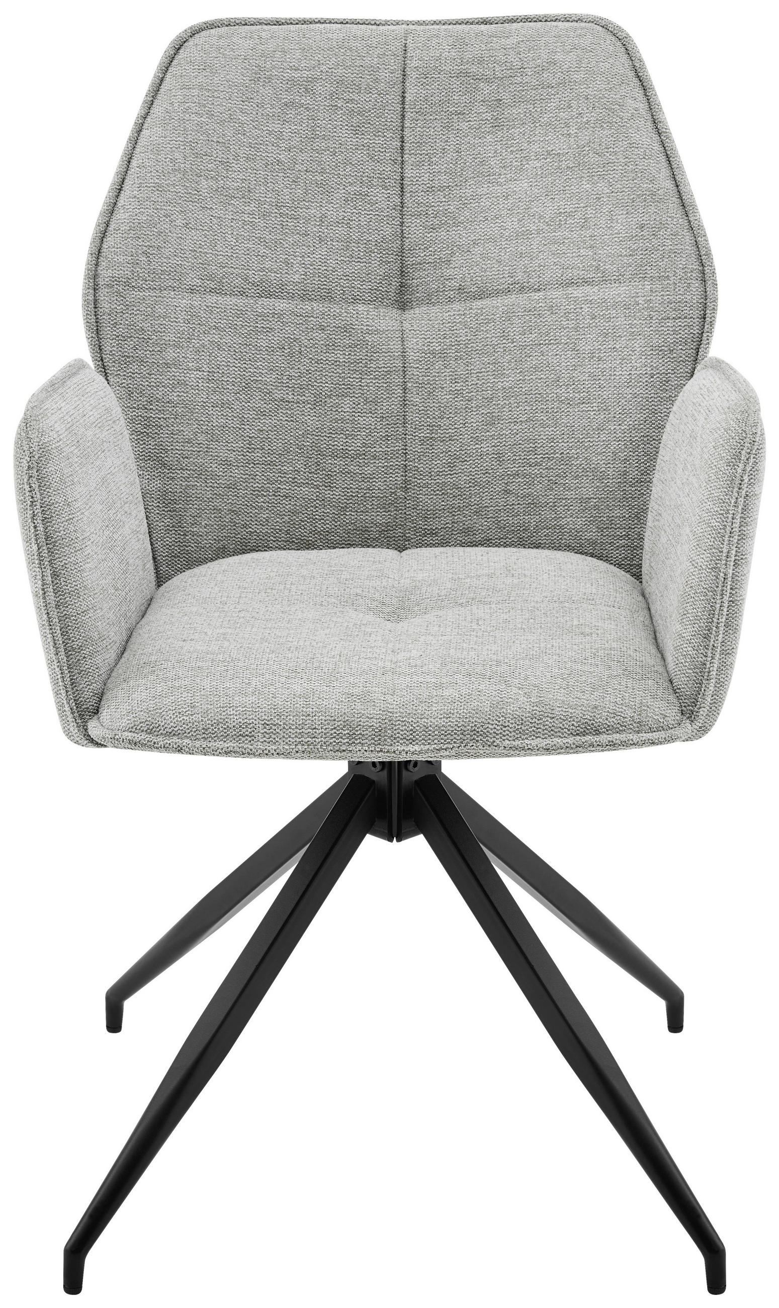 ARMLEHNSTUHL  in Eisen Webstoff  - Beige/Schwarz, Design, Textil/Metall (56/89/62cm) - Carryhome