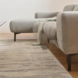 ECKSOFA inkl. Funktionen Grau Chenille  - Schwarz/Grau, Design, Textil/Metall (167/311cm) - Xora