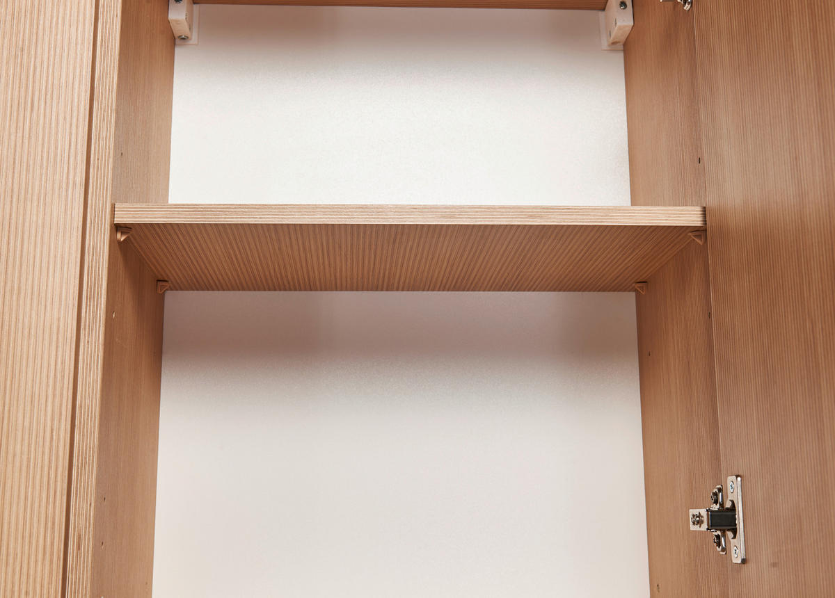 KÜCHENLEERBLOCK 340 cm   in Weiß, Eichefarben  - Eichefarben/Beige, Design, Holzwerkstoff/Metall (340cm) - MID.YOU