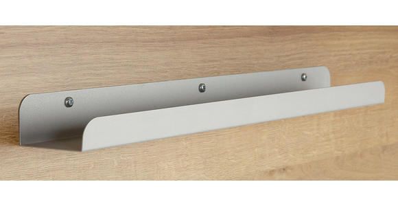 SCHREIBTISCH - Eichefarben/Nickelfarben, Design, Holzwerkstoff/Metall (180/76/76cm) - Voleo