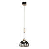 LED-PENDELLEUCHTE 25/115-170 cm    - Schwarz, Konventionell, Glas/Metall (25/115-170cm) - Fischer & Honsel