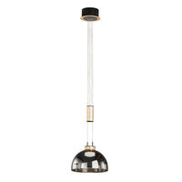 LED-PENDELLEUCHTE 25/115-170 cm    - Schwarz, Konventionell, Glas/Metall (25/115-170cm) - Fischer & Honsel