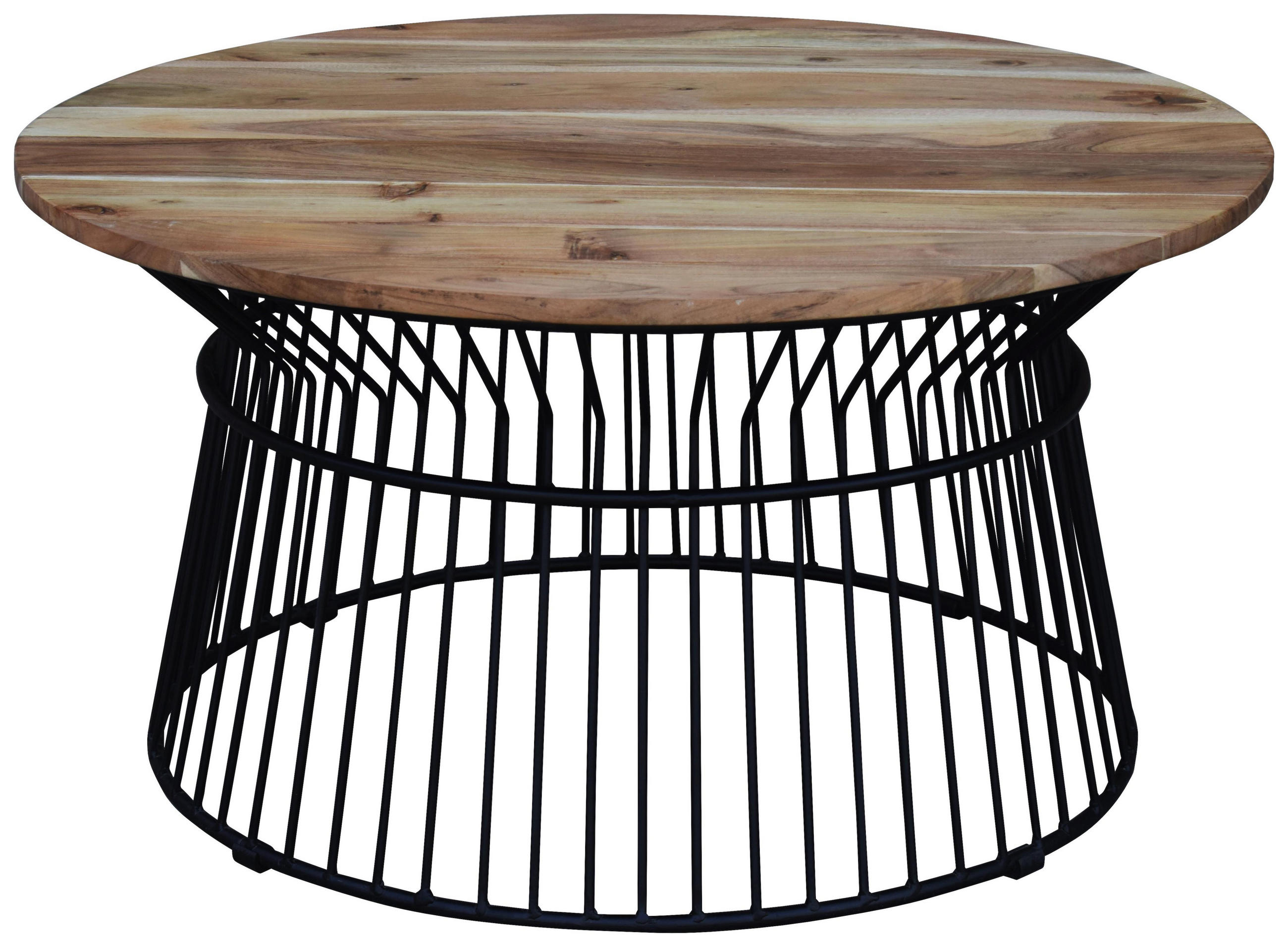 Couchtisch Rund Aus Massivholz Und Metall Kaufen